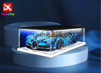 Display King - Acrylic display case with Led light ceiling for Lego LEGO® Bugatti Chiron 42083
