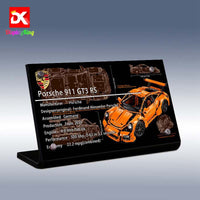 Display King - Display plaque for LEGO Technic Porsche 911 GT3 RS 42056
