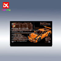 Display King - Display plaque for LEGO Technic Porsche 911 GT3 RS 42056
