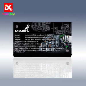 Display King - Display plaque for LEGO Mack Anthem 42078