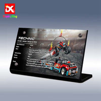 Display King - Display plaque for LEGO Stunt Show Truck & Bike 42106
