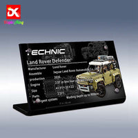 Display King - Display plaque for LEGO Land Rover Defender 42110
