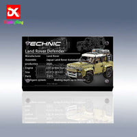 Display King - Display plaque for LEGO Land Rover Defender 42110
