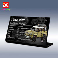 Display King - Display plaque for LEGO Land Rover Defender 42110
