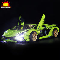 Brick Shine Light Kit for Lego® Lamborghini Sian FKP 37 42115
