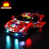 Brick Shine GC Light Kit for LEGO® Ferrari 488 GTE “AF Corse #51” 42125
