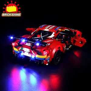 Brick Shine GC Light Kit for LEGO® Ferrari 488 GTE “AF Corse #51” 42125