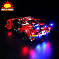 Brick Shine GC Light Kit for LEGO® Ferrari 488 GTE “AF Corse #51” 42125
