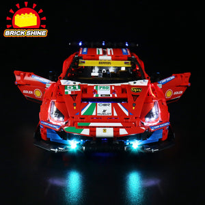 Brick Shine GC Light Kit for LEGO® Ferrari 488 GTE “AF Corse #51” 42125