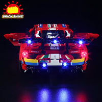 Brick Shine GC Light Kit for LEGO® Ferrari 488 GTE “AF Corse #51” 42125
