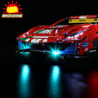 Brick Shine GC Light Kit for LEGO® Ferrari 488 GTE “AF Corse #51” 42125
