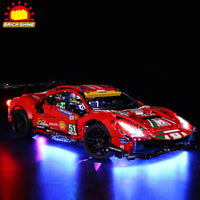 Brick Shine Light Kit for LEGO® Technic 42125 Ferrari 488 GTE “AF Corse #51
