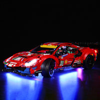 Brick Shine Light Kit for LEGO® Technic 42125 Ferrari 488 GTE “AF Corse #51
