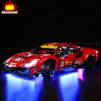 Brick Shine Light Kit for LEGO® Technic 42125 Ferrari 488 GTE “AF Corse #51
