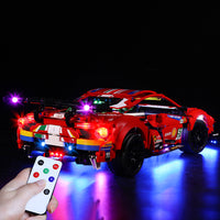 Brick Shine Light Kit for LEGO® Technic 42125 Ferrari 488 GTE “AF Corse #51
