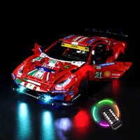 Brick Shine GC Light Kit for LEGO® Ferrari 488 GTE “AF Corse #51” 42125
