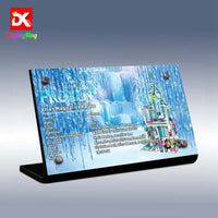 Display King - Display plaque for LEGO Disney Frozen Elsa's Magical Ice Palace 43172
