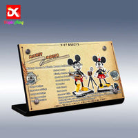 Display plaque for LEGO 43179 Disney Mickey Mouse & Minnie Mouse Characters
