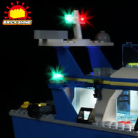 Brick Shine - Light Kit for LEGO® City Police Patrol Boat Building Kit 60277
