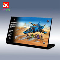 Display King - Display plaque for LEGO NINJAGO® Jay's Storm Fighter 70668
