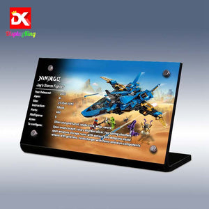 Display King - Display plaque for LEGO NINJAGO® Jay's Storm Fighter 70668