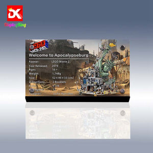 Display King - Display plaque for LEGO Welcome To APOCALYPSEBURG 70840