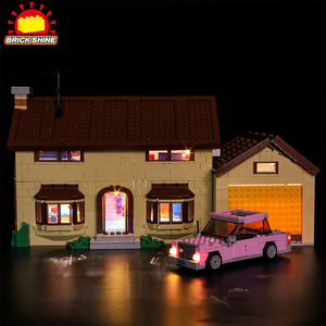 Brick Shine Light Kit for LEGO® The Simpsons House  71006