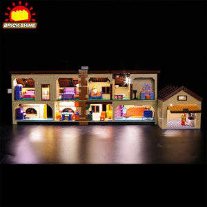 Brick Shine Light Kit for LEGO® The Simpsons House  71006