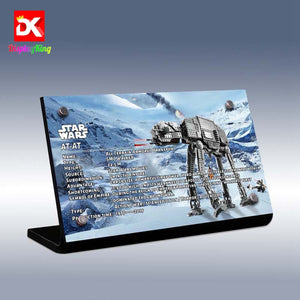 Display King - Display plaque for LEGO Star Wars AT-AT Walker 75288