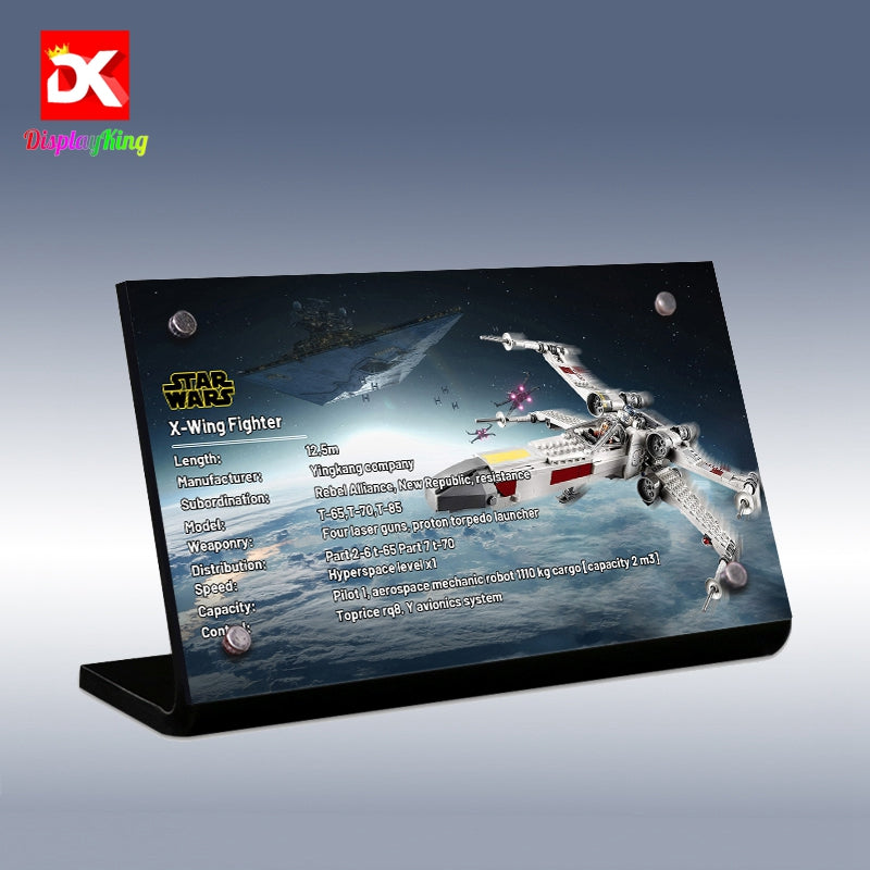 Display King - Display plaque for LEGO Luke Skywalker's X-Wing Fighter™ 75301