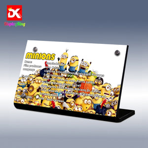 Display King - Display plaque for LEGO Minions Brick-Built Minions and Their Lair 75551