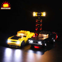 Brick Shine Light Kit for Lego® 2018 Dodge Challenger SRT Demon and 1970 Dodge Charger R/T 75893