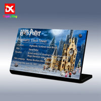 Display King - Display plaque for LEGO Hogwarts™ Clock Tower 75948
