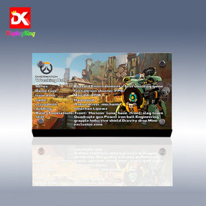 Display King - Display plaque for LEGO Overwatch Wrecking Ball 75976