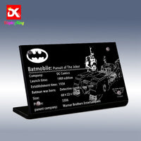 Display King - Display plaque for LEGO Super Heroes 1989 Batmobile 76139
