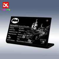 Display King - Display plaque for LEGO Super Heroes 1989 Batmobile 76139
