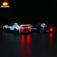 Brick Shine - GC Light kit for LEGO® Speed Champions Mercedes AMG 76909
