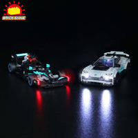 Brick Shine -  Light kit for LEGO® Speed Champions Mercedes AMG 76909
