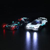 Brick Shine -  Light kit for LEGO® Speed Champions Mercedes AMG 76909
