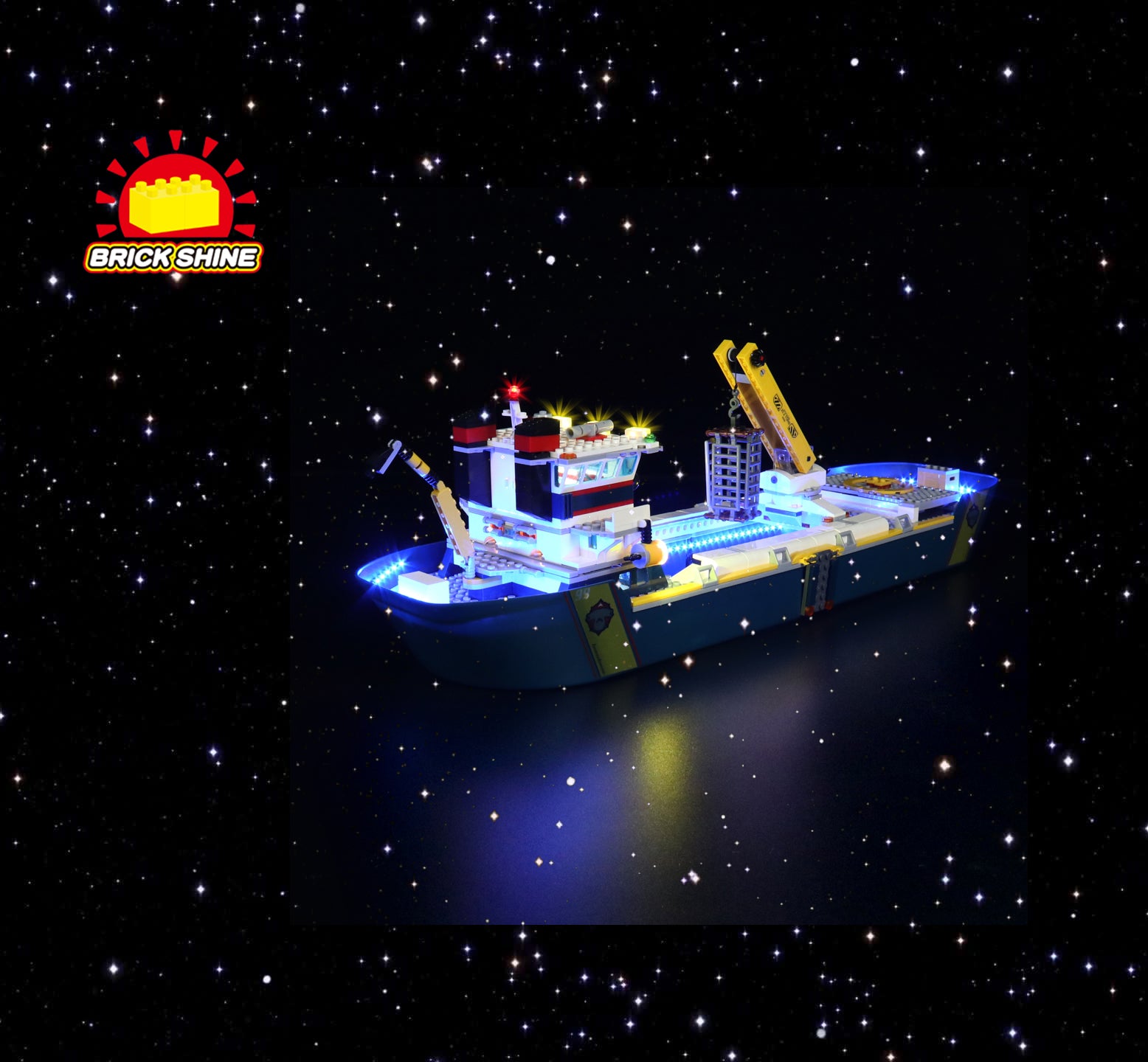 Lego Ship 60266 Ocean Exploration Ship Brick Shine GC Light Kit