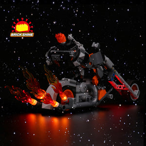 Brick Shine  GC Light Kit for LEGO® Ghost Rider Mech & Bike 76245