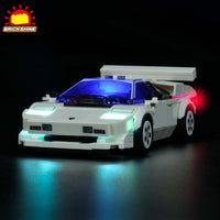 Brick Shine  GC Light Kit for LEGO® Speed Champions Lamborghini Countach 76908
