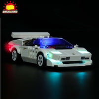 Brick Shine  GC Light Kit for LEGO® Speed Champions Lamborghini Countach 76908
