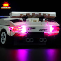 Brick Shine  GC Light Kit for LEGO® Speed Champions Lamborghini Countach 76908
