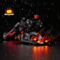 Brick Shine -  Light Kit for LEGO® Ghost Rider Mech & Bike 76245
