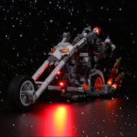 Brick Shine -  Light Kit for LEGO® Ghost Rider Mech & Bike 76245
