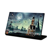 Display plaque for LEGO Haunted House 10273