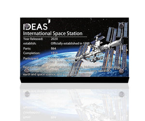 Display plaque for  LEGO International Space Station 21321