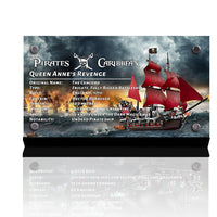 Display plaque  for Lego Queen Anne's Revenge 4195