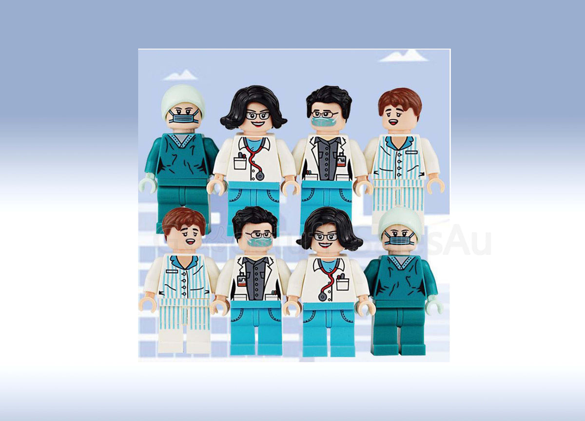 Minifigures doctors Characters - a set of 3 x minifigures | Goodstuff ...